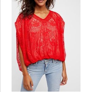 Free People Cherry Paloma Top